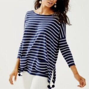 Lilly Pulitzer Coolmax Elba Sweater Navy Striped Sz XXS